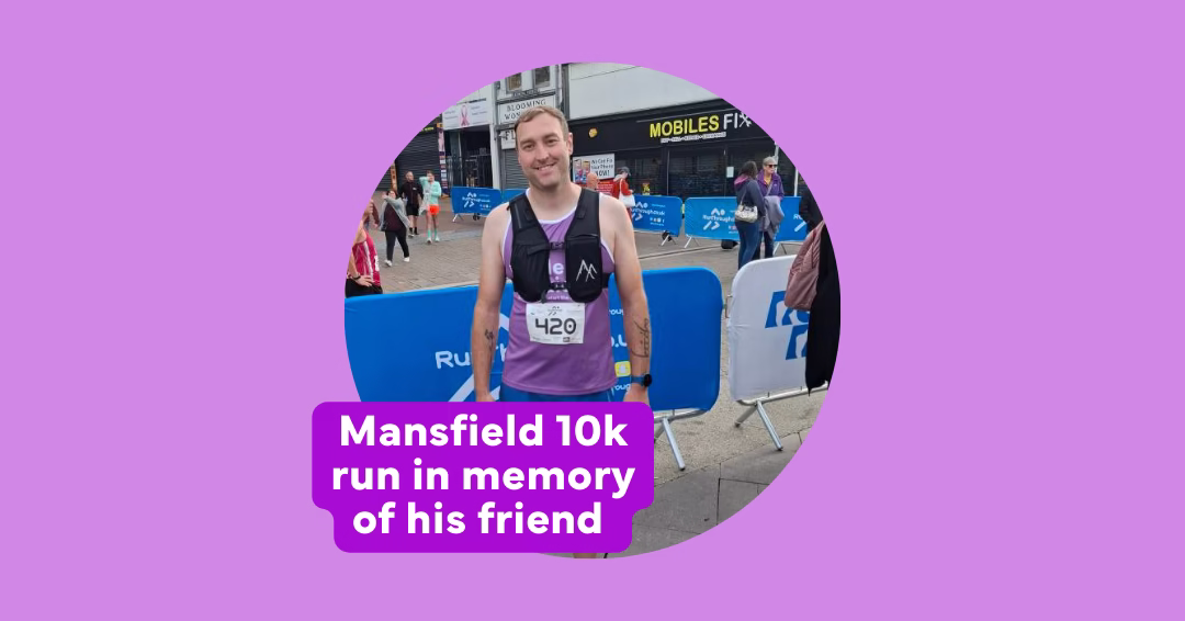 Ashley breaks the silence with first Mansfield 10k run in memory of his friend 